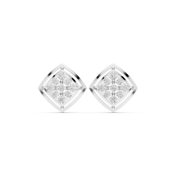 Lotus Petal Lab Grown Diamond Earrings Pairs