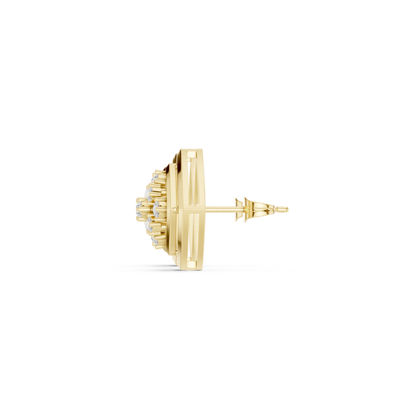 Lotus Petal Lab Grown Diamond Earrings Pairs