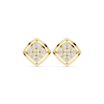 Lotus Petal Lab Grown Diamond Earrings Pairs