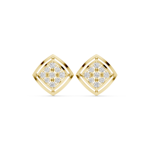 Lotus Petal Lab Grown Diamond Earrings Pairs