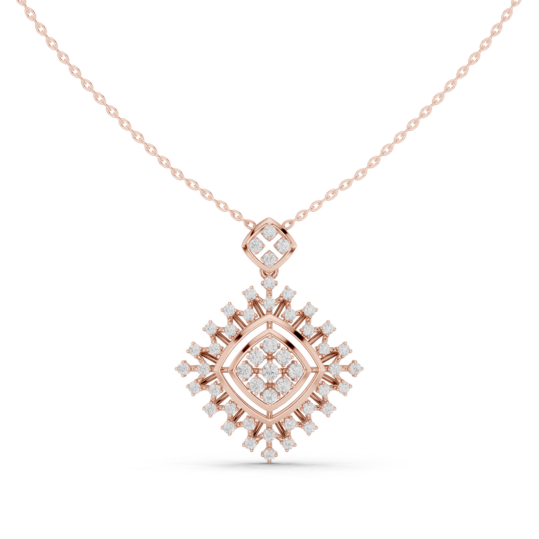 Elysian Beam Lab Grown Diamond Drop Pendant