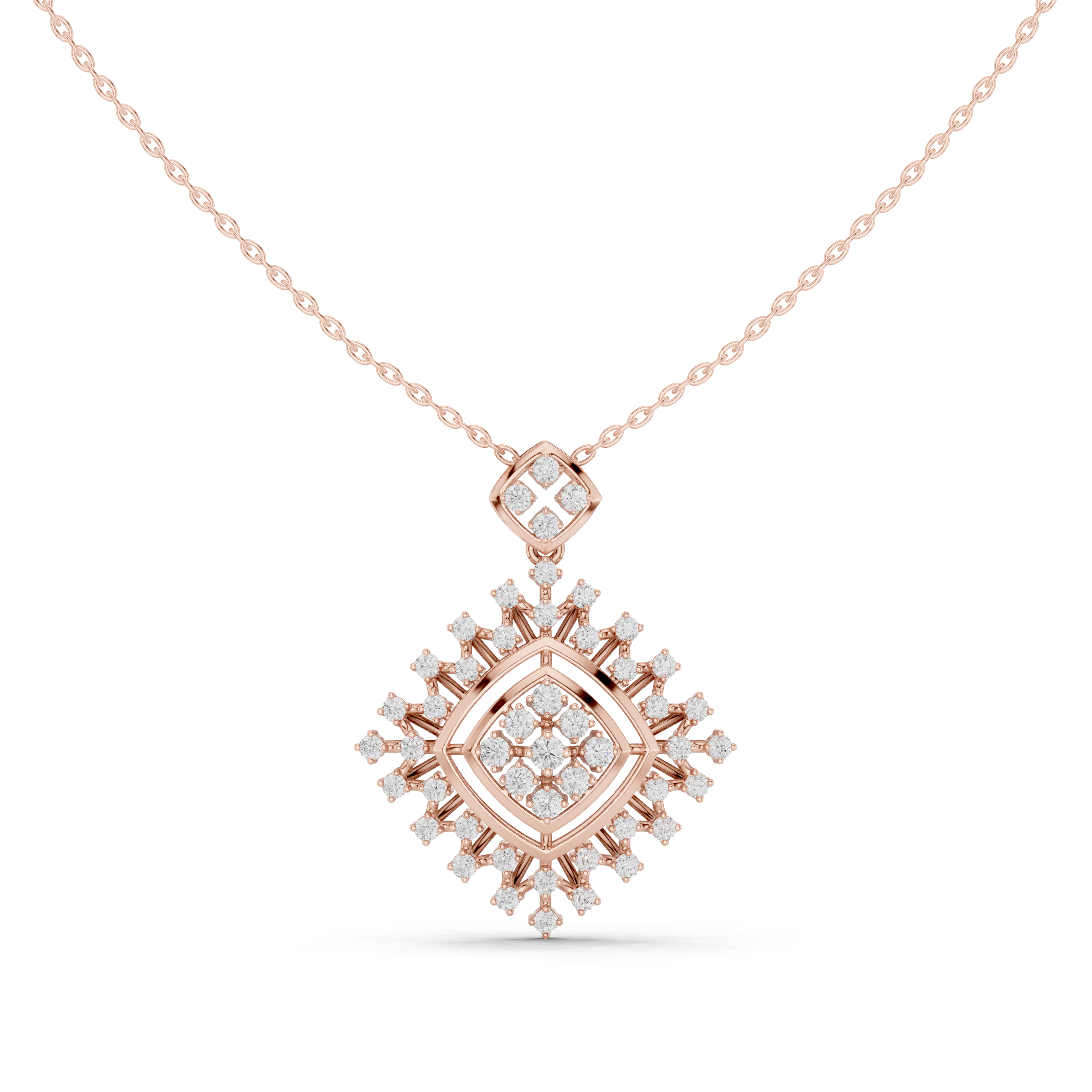 Elysian Beam Lab Grown Diamond Drop Pendant