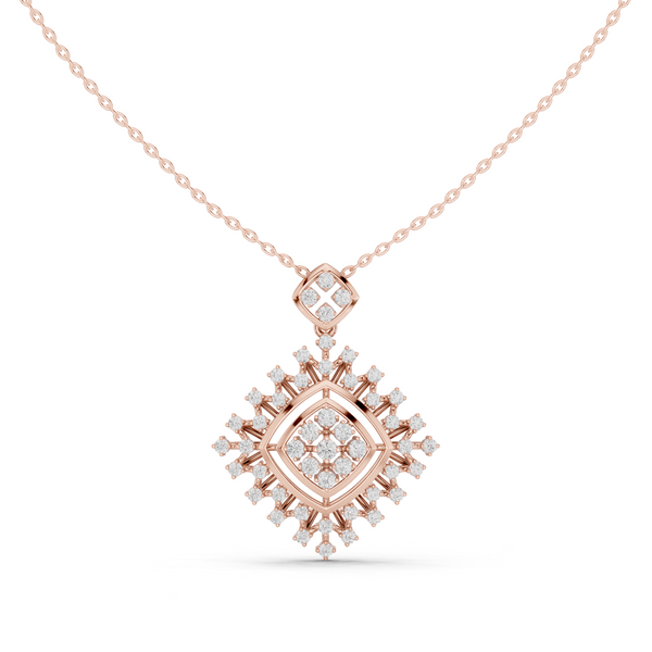 Elysian Beam Lab Grown Diamond Drop Pendant