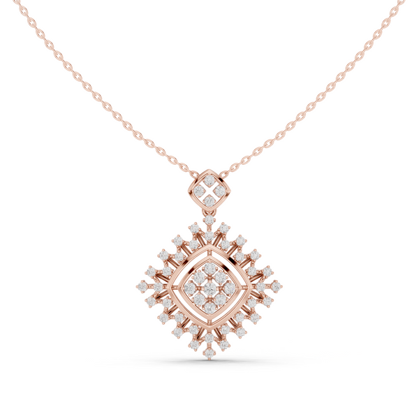Elysian Beam Lab Grown Diamond Drop Pendant