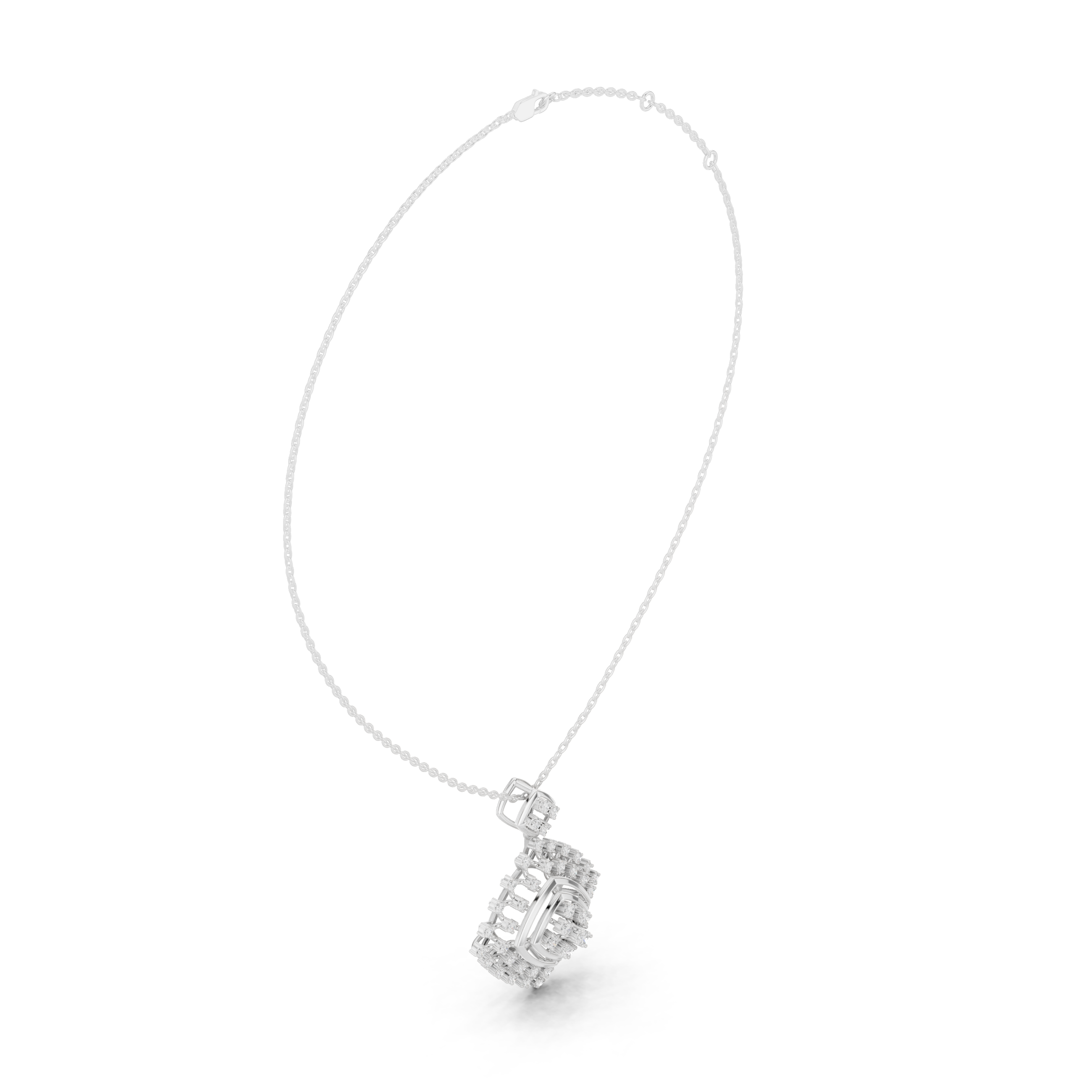 Elysian Beam Lab Grown Diamond Drop Pendant