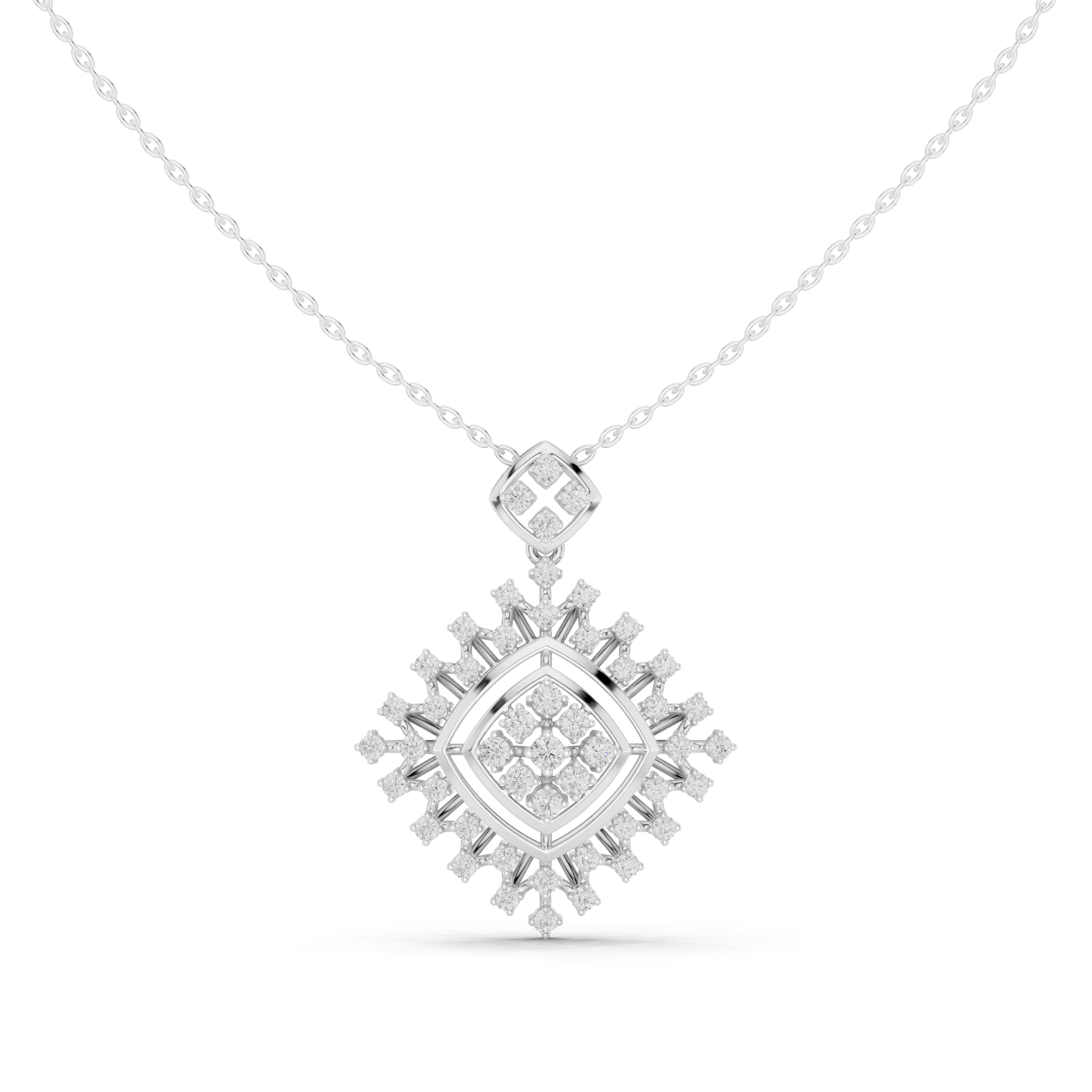 Elysian Beam Lab Grown Diamond Drop Pendant