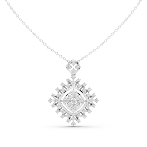 Elysian Beam Lab Grown Diamond Drop Pendant