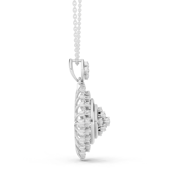 Elysian Beam Lab Grown Diamond Drop Pendant