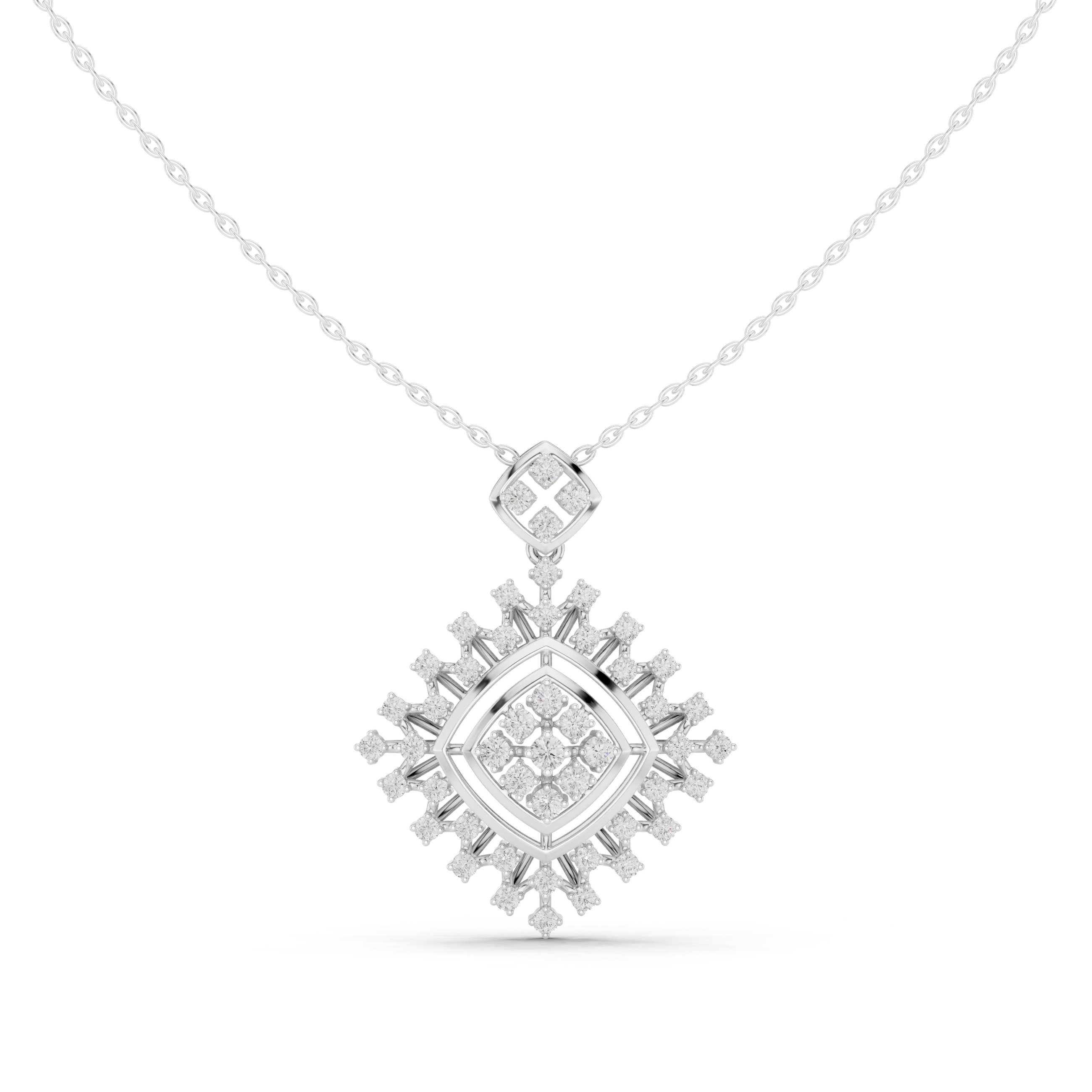 Elysian Beam Lab Grown Diamond Drop Pendant