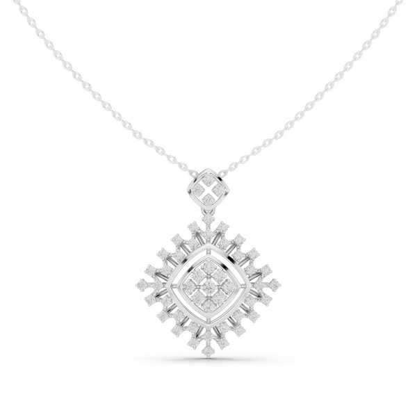 Elysian Beam Lab Grown Diamond Drop Pendant