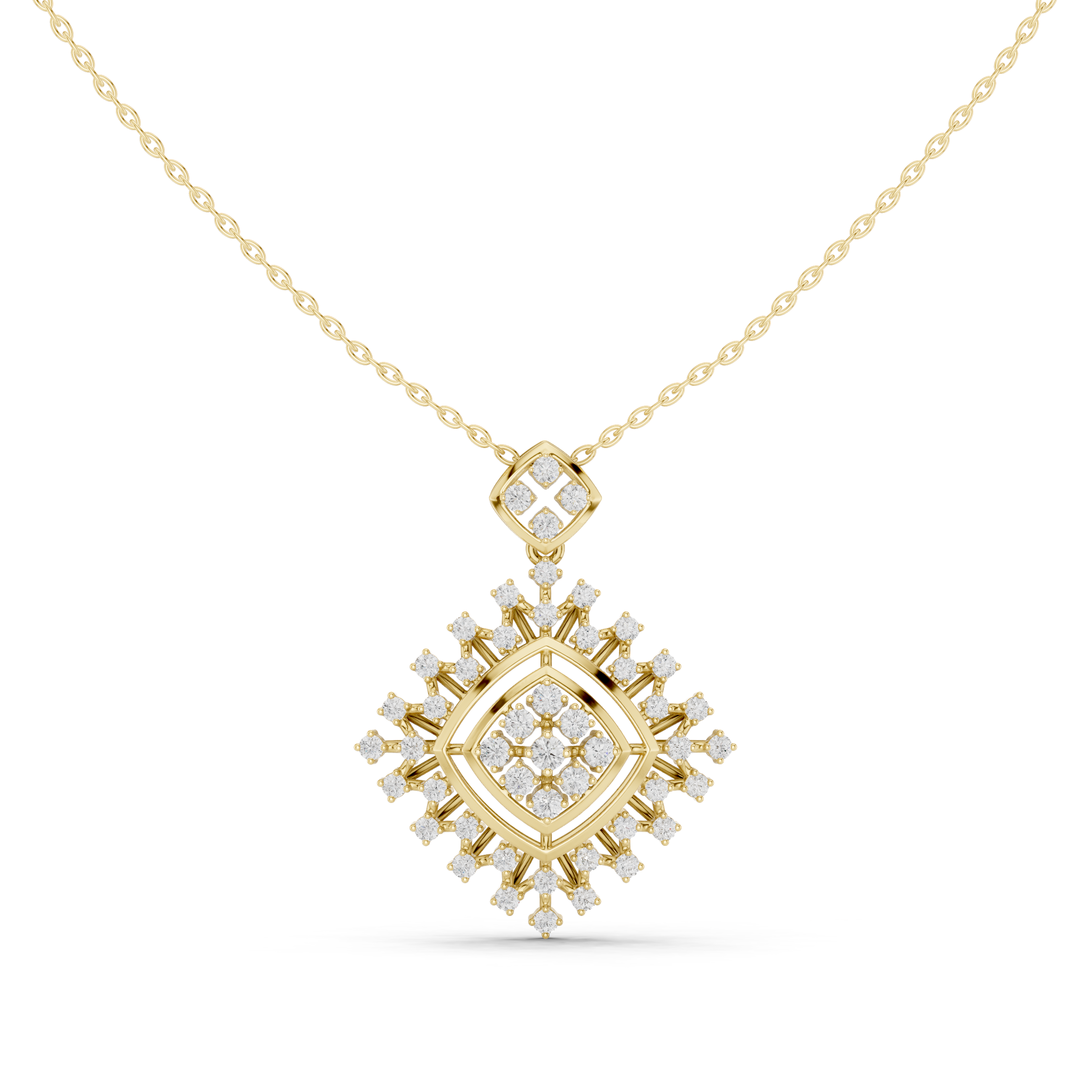 Elysian Beam Lab Grown Diamond Drop Pendant