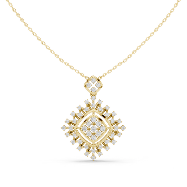 Elysian Beam Lab Grown Diamond Drop Pendant