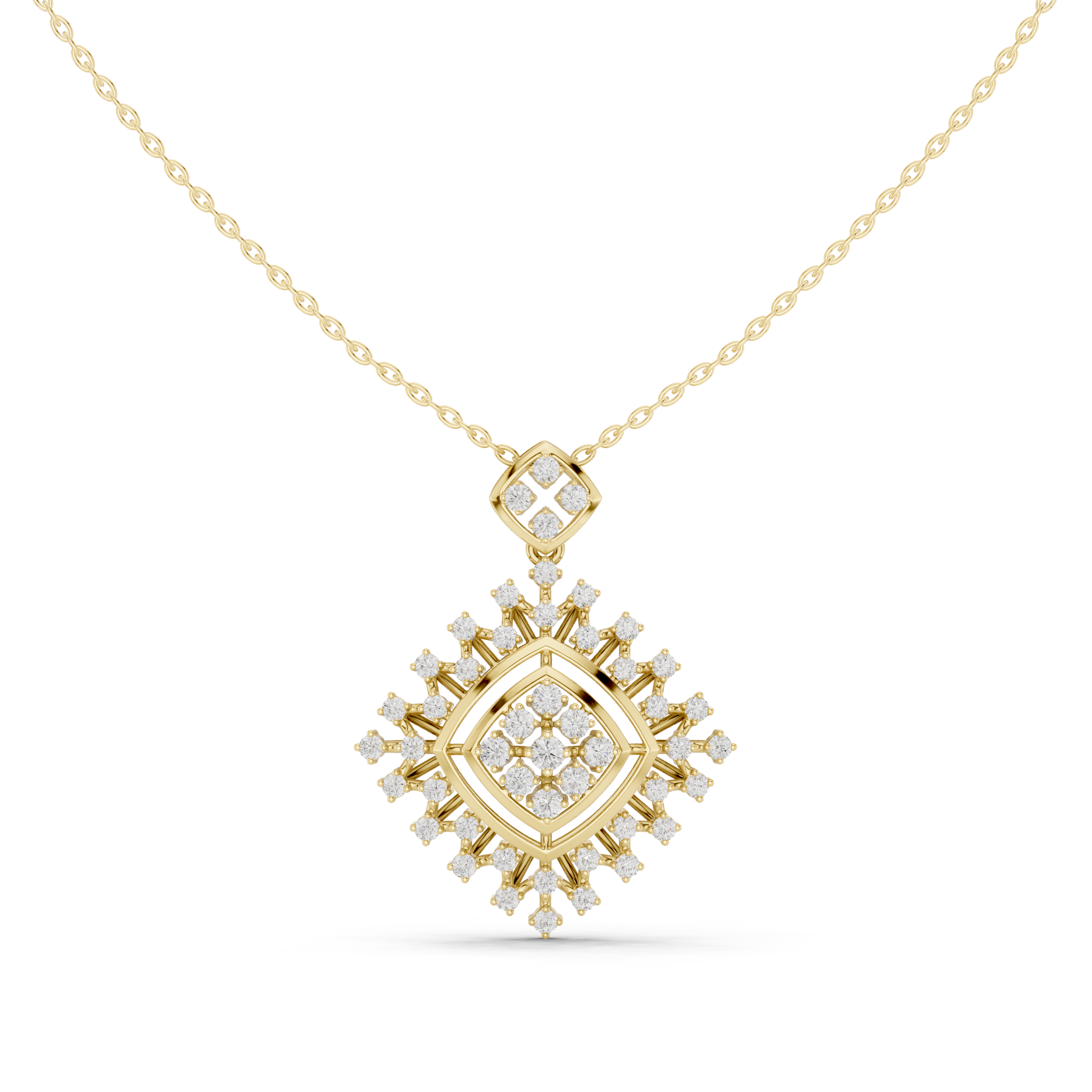 Elysian Beam Lab Grown Diamond Drop Pendant