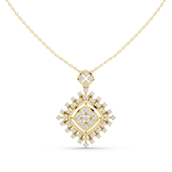 Elysian Beam Lab Grown Diamond Drop Pendant