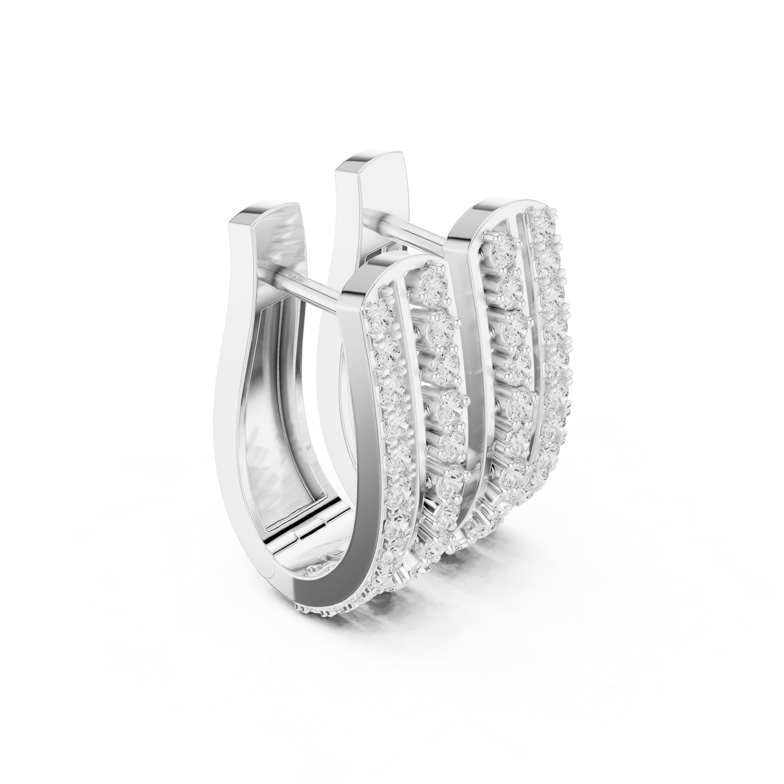 Cool Mint lab grown diamond earring design