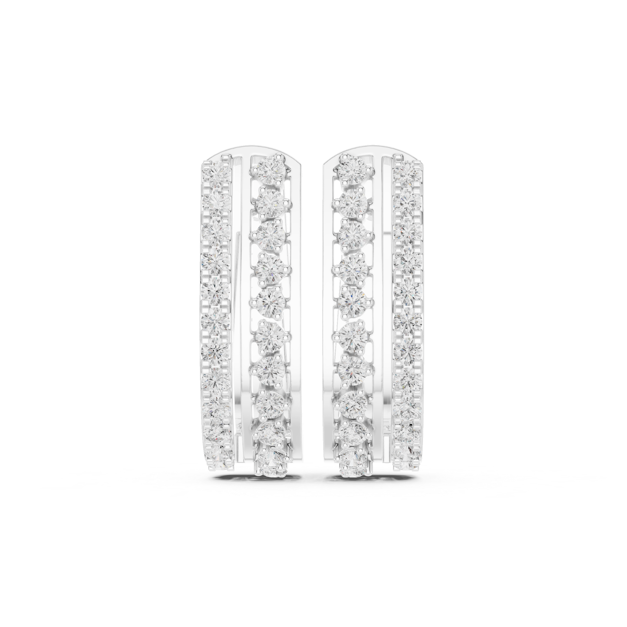 Cool Mint lab grown diamond earring design