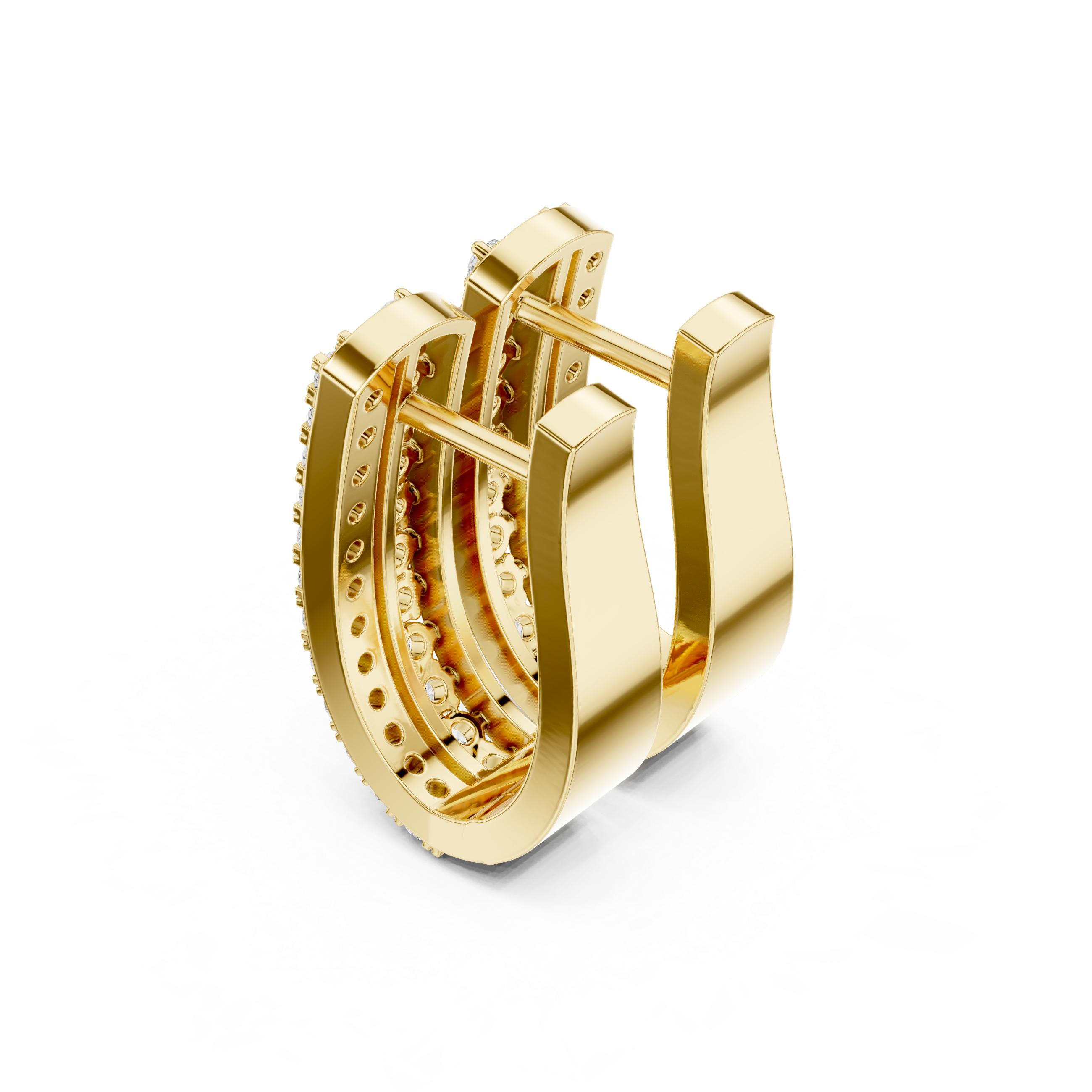 Cool Mint lab grown diamond earring design