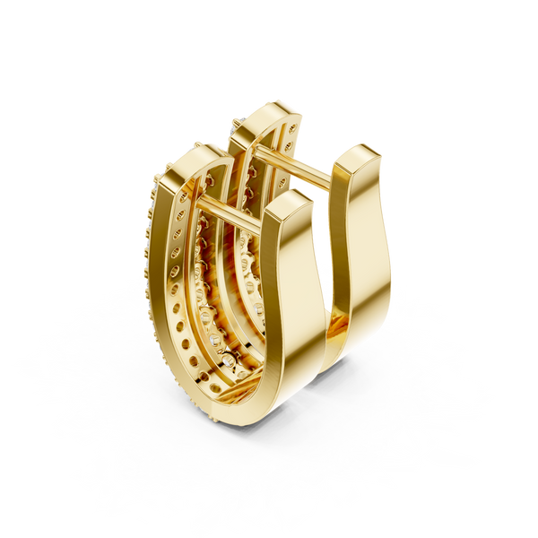 Cool Mint lab grown diamond earring design