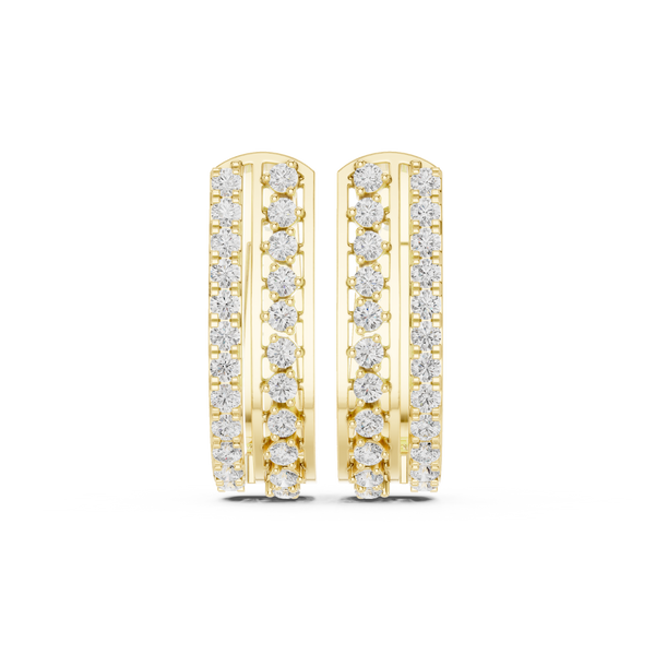 Cool Mint lab grown diamond earring design