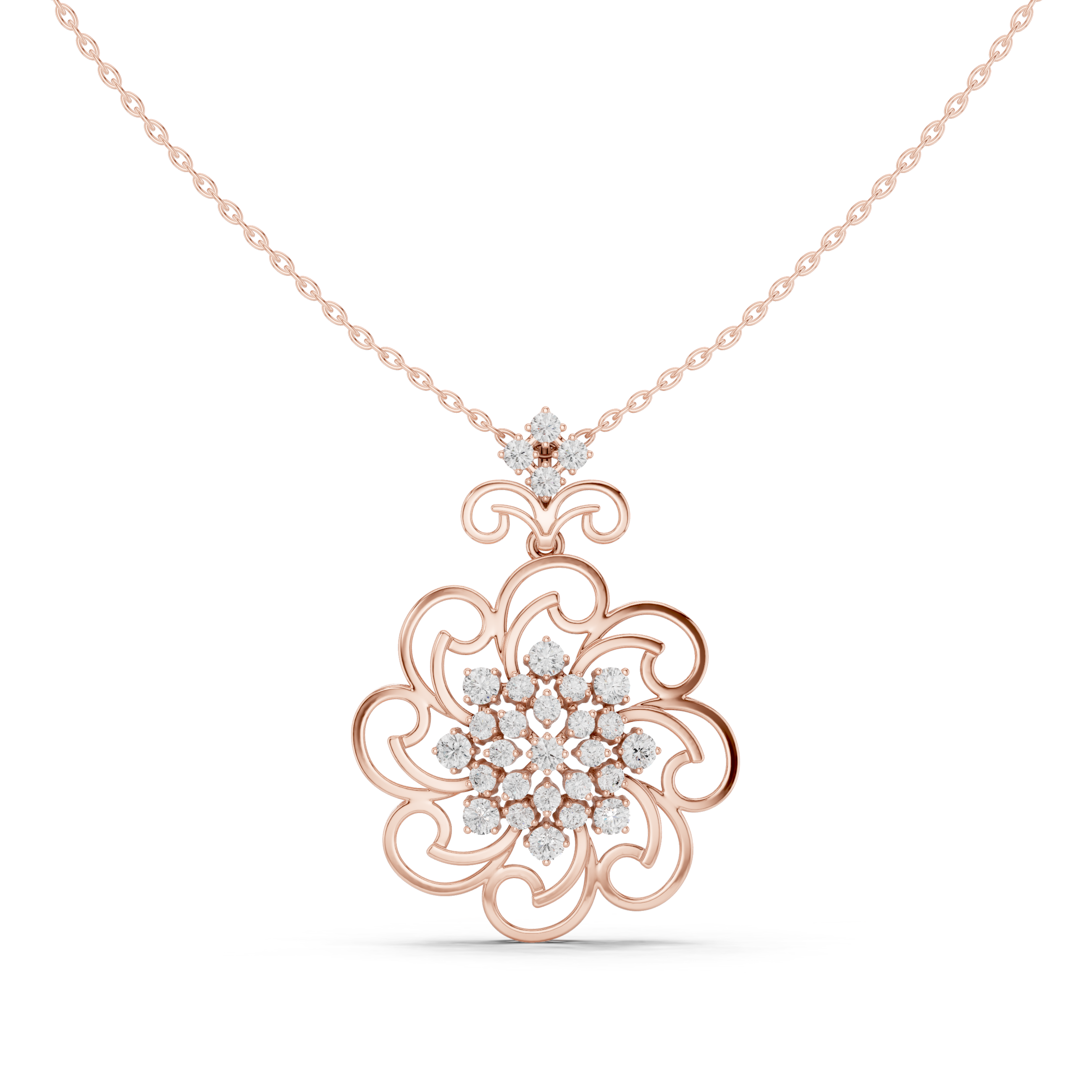 Noble Teardrop Lab Grown Diamond Elegant Pendant