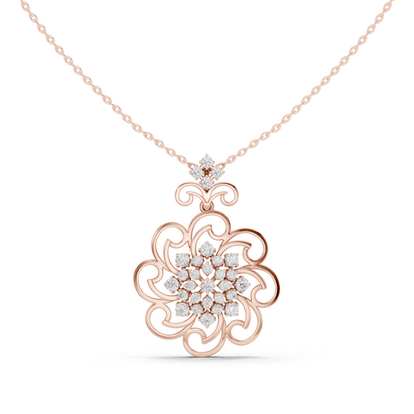 Noble Teardrop Lab Grown Diamond Elegant Pendant