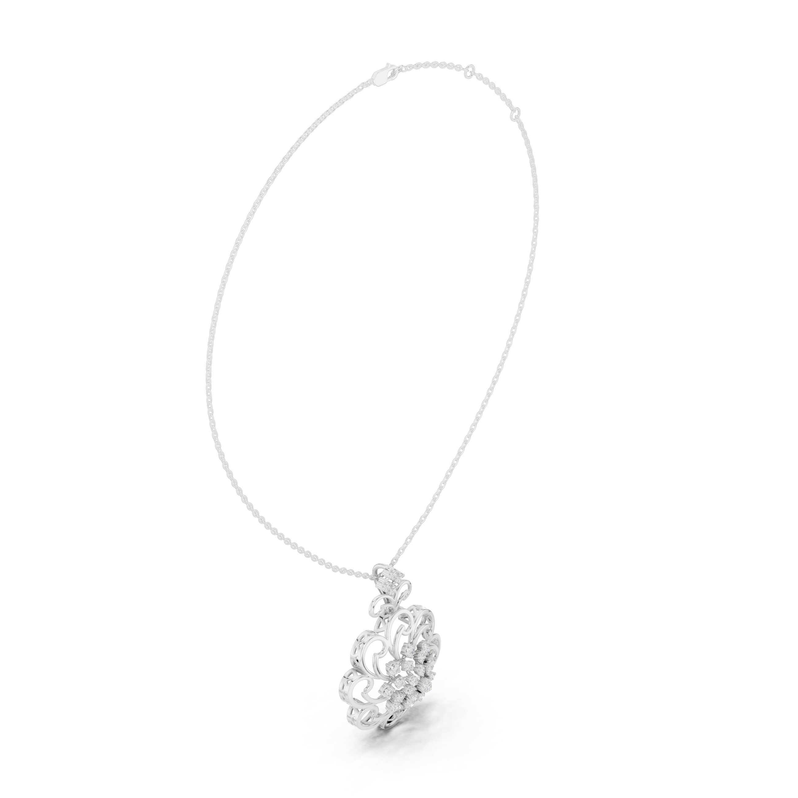 Noble Teardrop Lab Grown Diamond Elegant Pendant