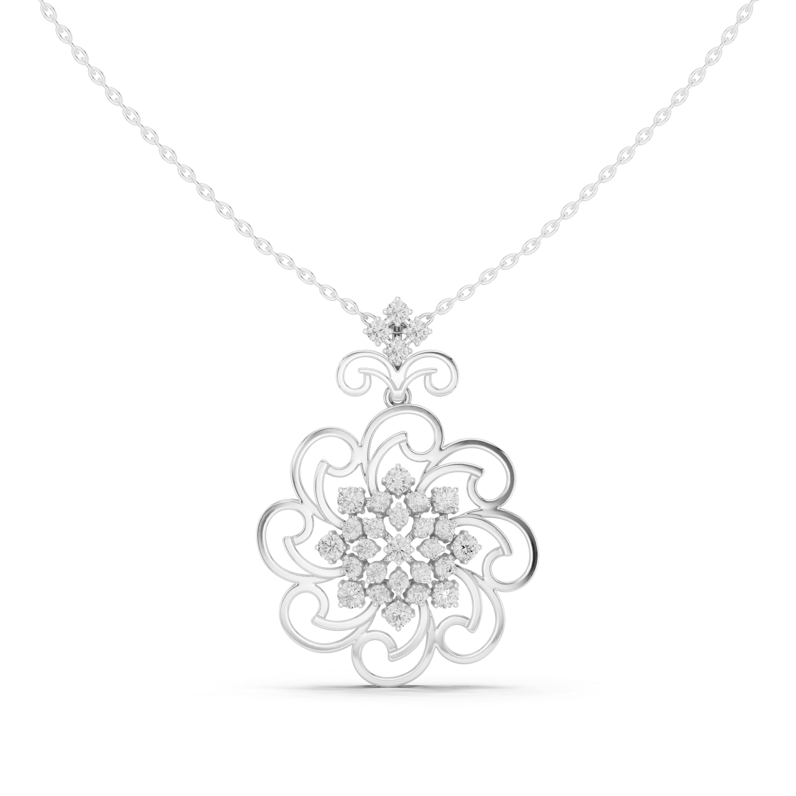 Noble Teardrop Lab Grown Diamond Elegant Pendant
