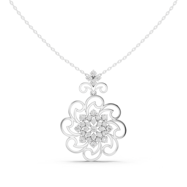 Noble Teardrop Lab Grown Diamond Elegant Pendant