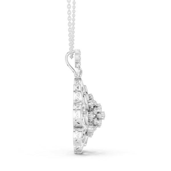Noble Teardrop Lab Grown Diamond Elegant Pendant