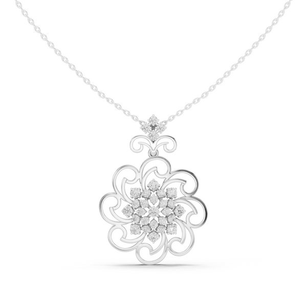 Noble Teardrop Lab Grown Diamond Elegant Pendant