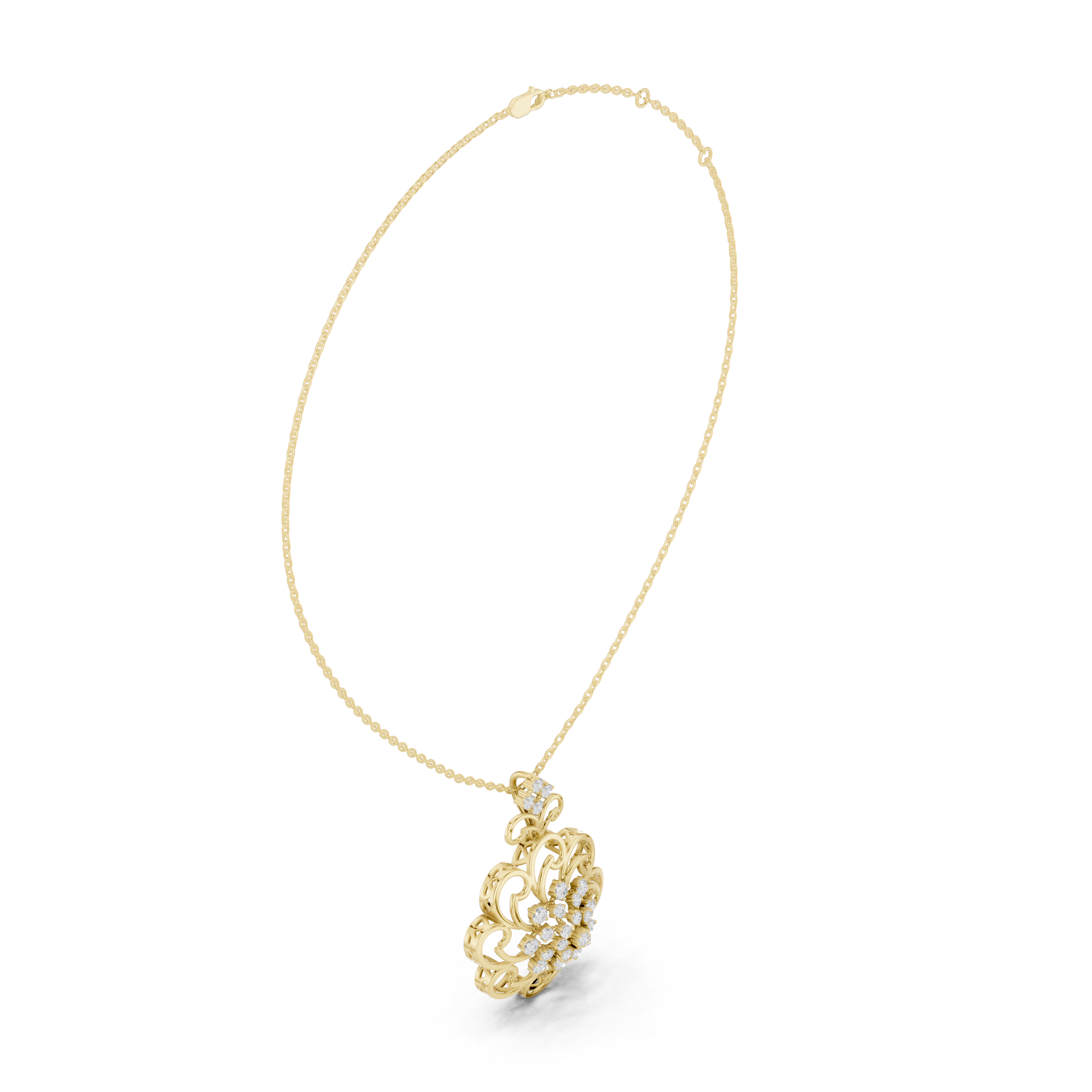 Noble Teardrop Lab Grown Diamond Elegant Pendant