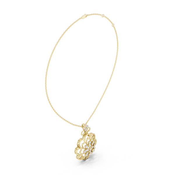 Noble Teardrop Lab Grown Diamond Elegant Pendant