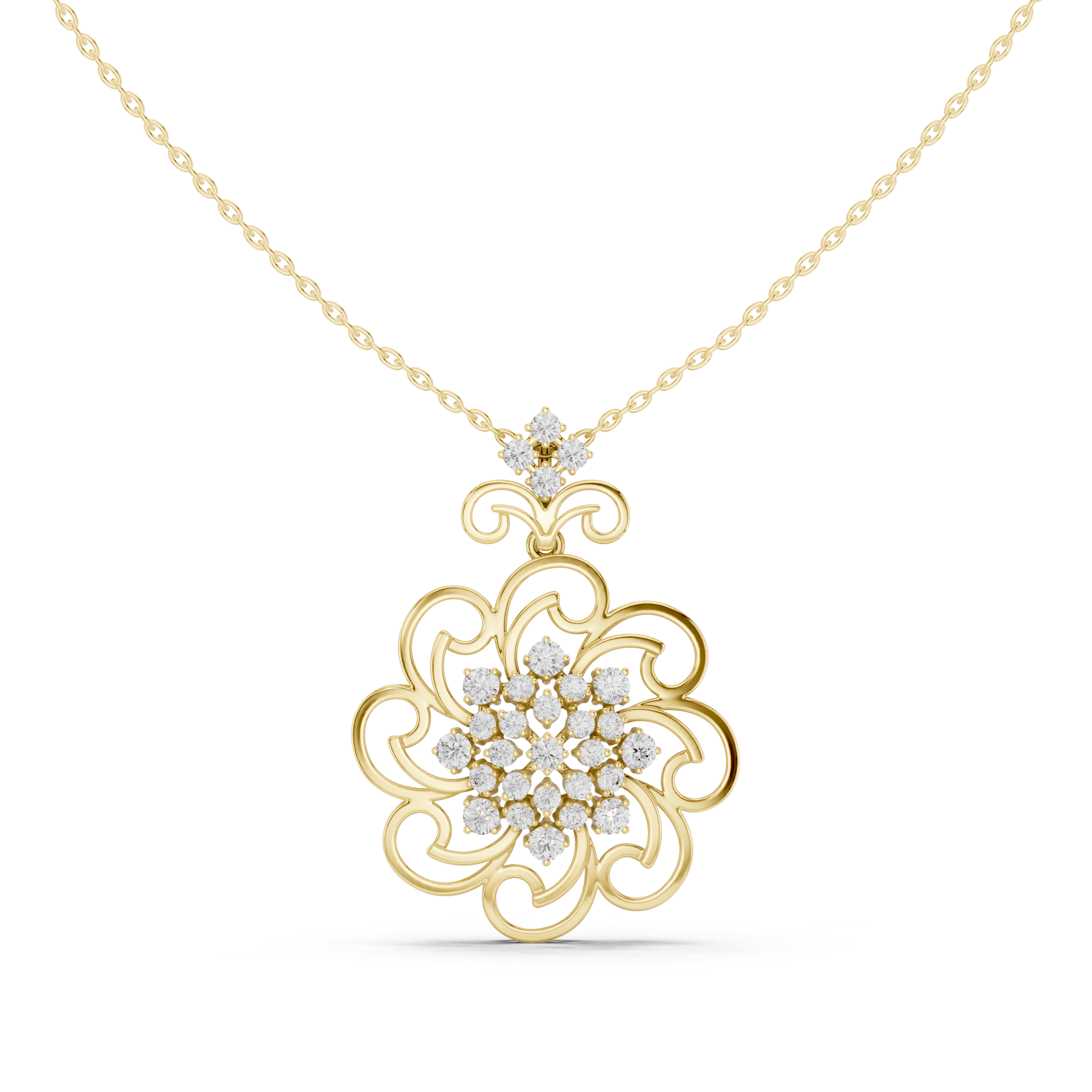 Noble Teardrop Lab Grown Diamond Elegant Pendant