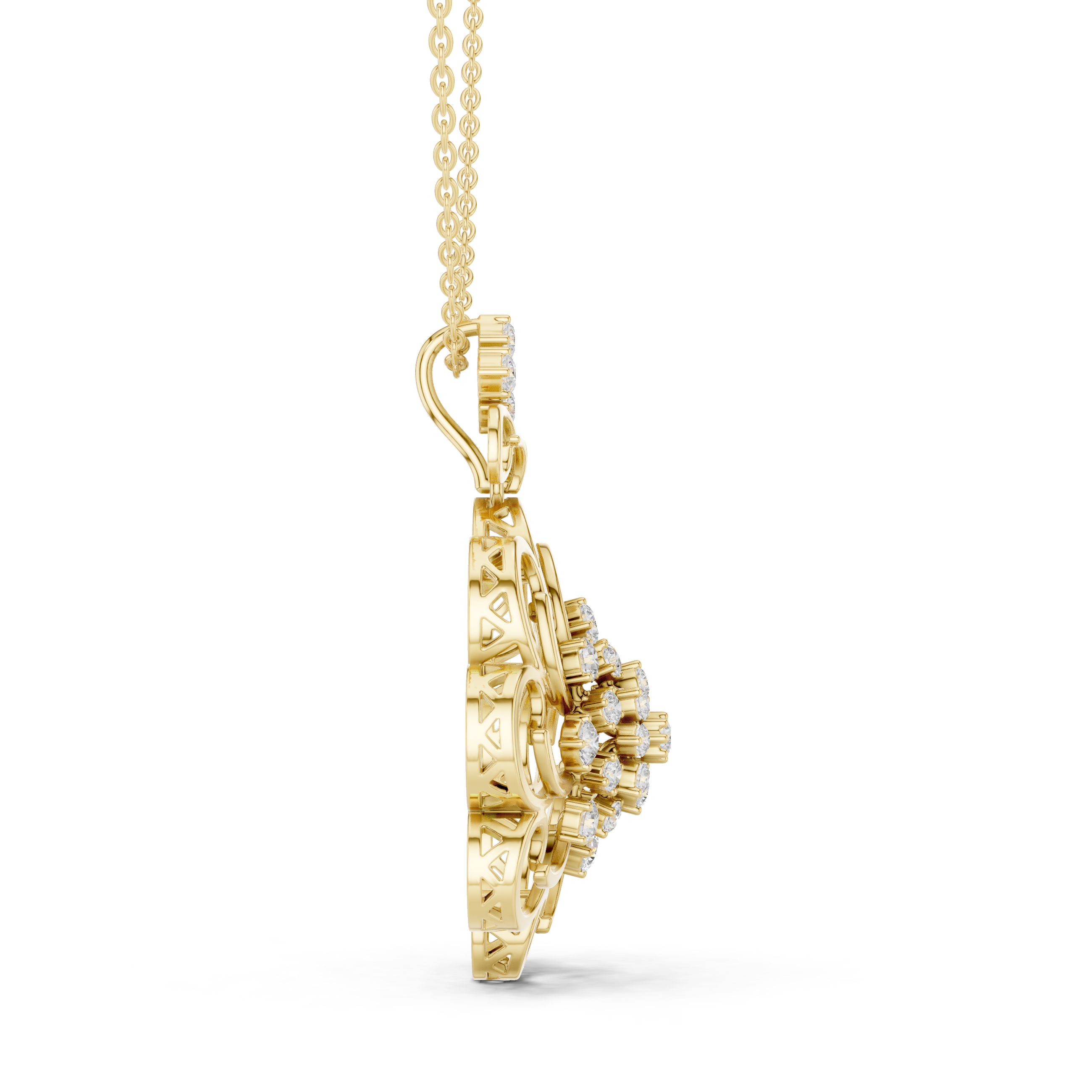 Noble Teardrop Lab Grown Diamond Elegant Pendant