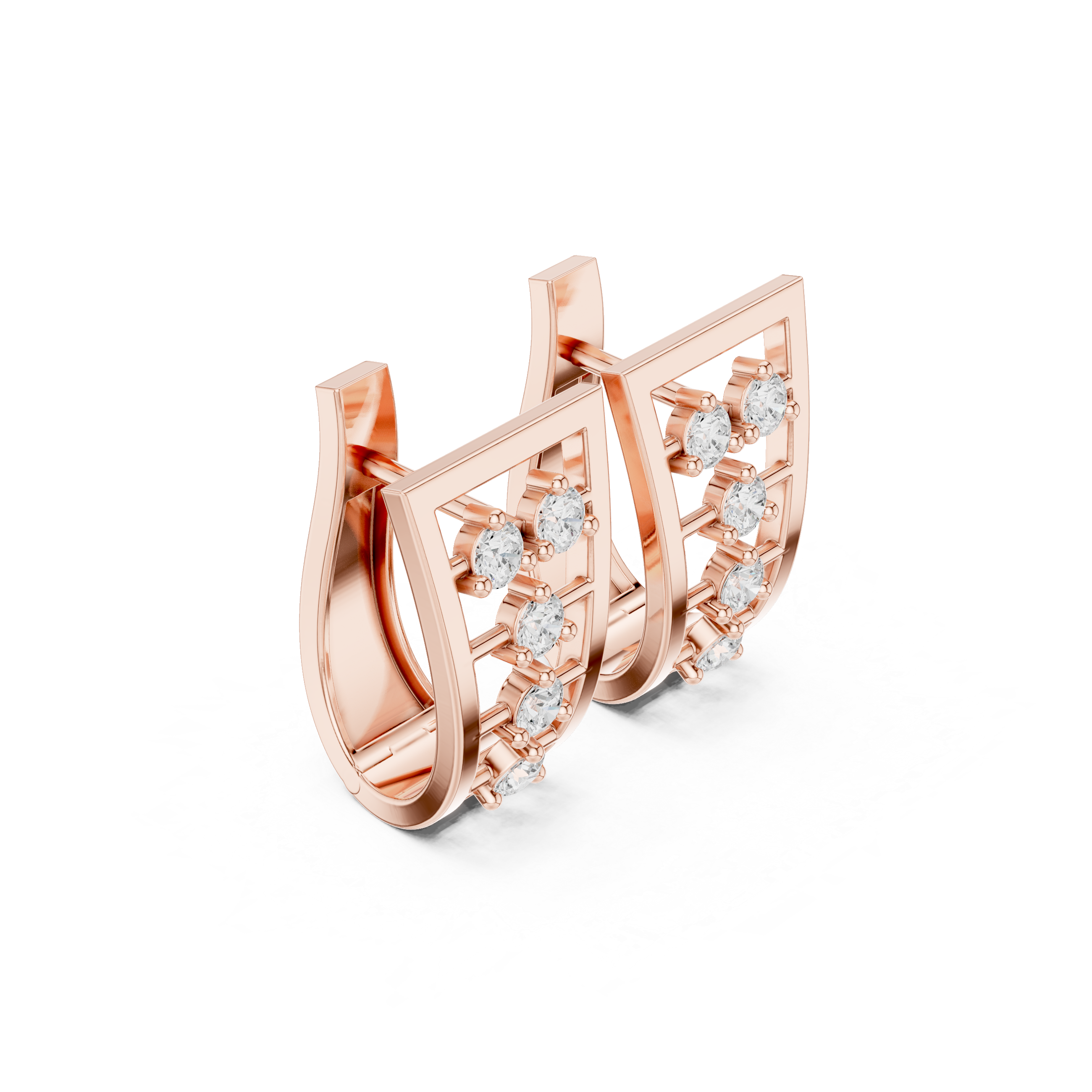 Bespoke Charm Lab Grown Diamond Earrings Jewelry