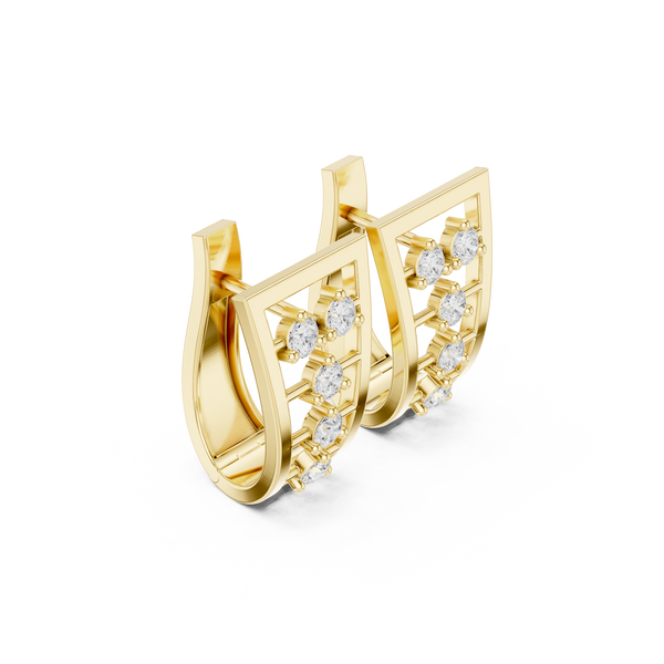 Rich Earth lab grown diamond earring design