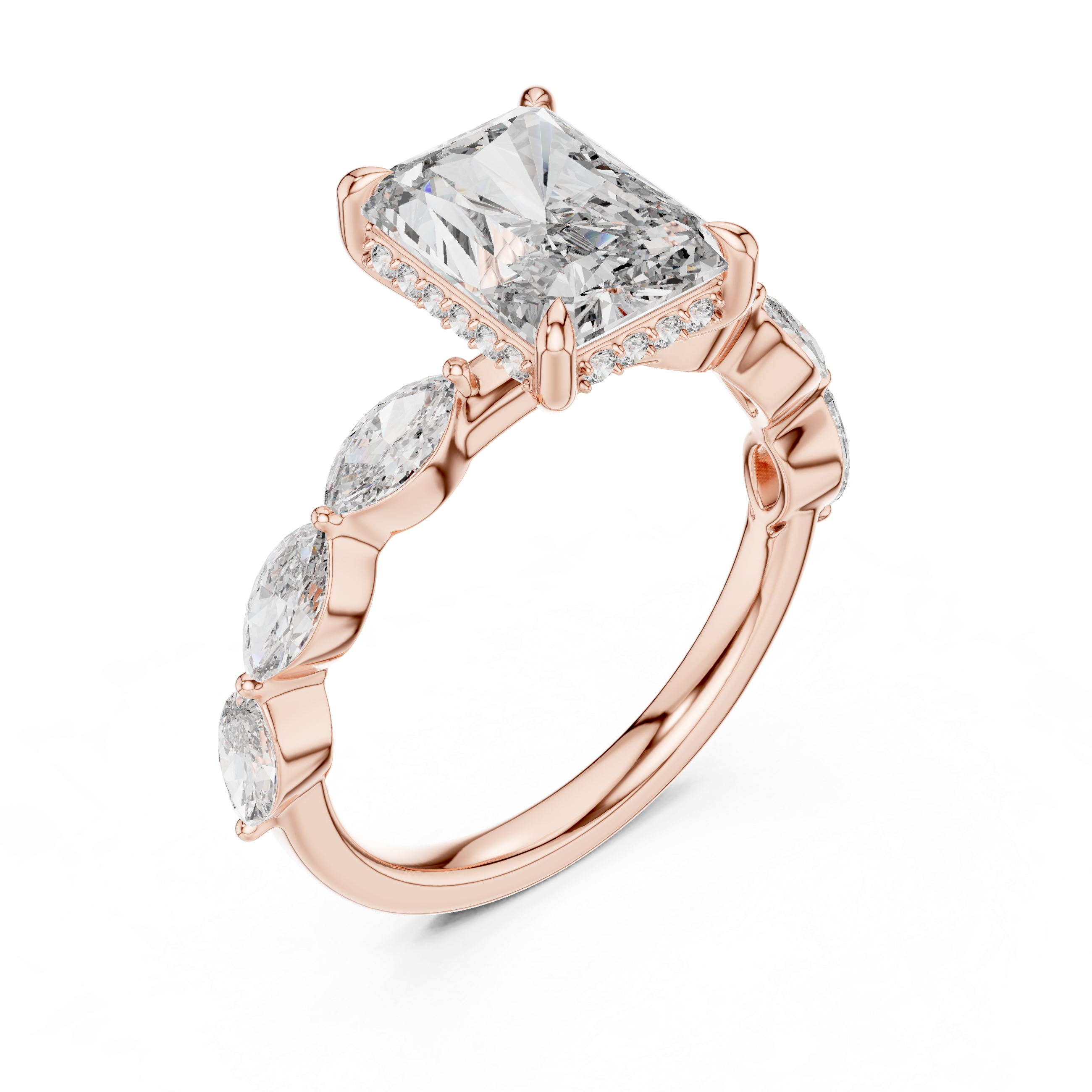 Quiet Moment lab grown diamond ring
