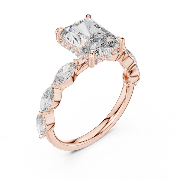 Quiet Moment lab grown diamond ring