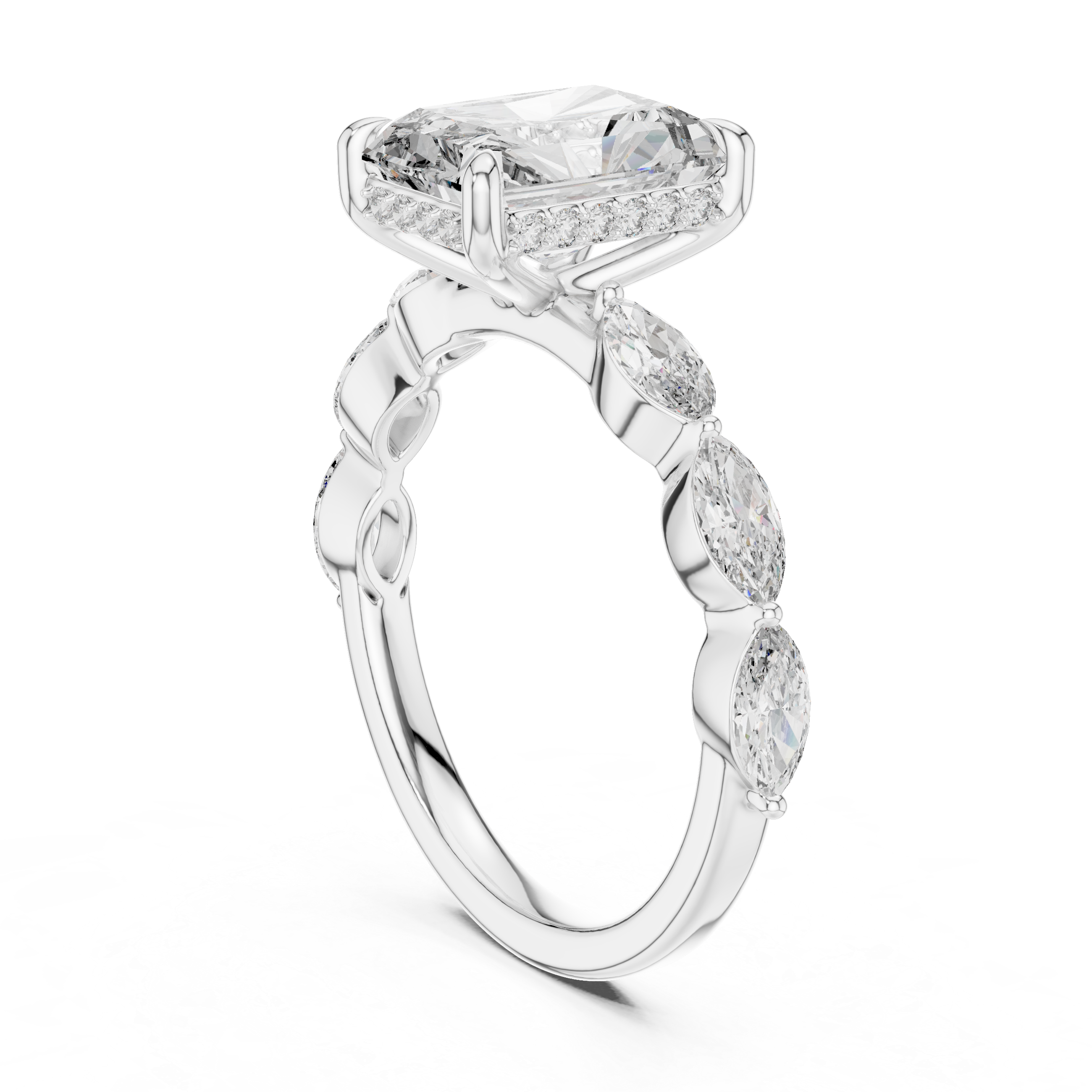 Quiet Moment lab grown diamond ring