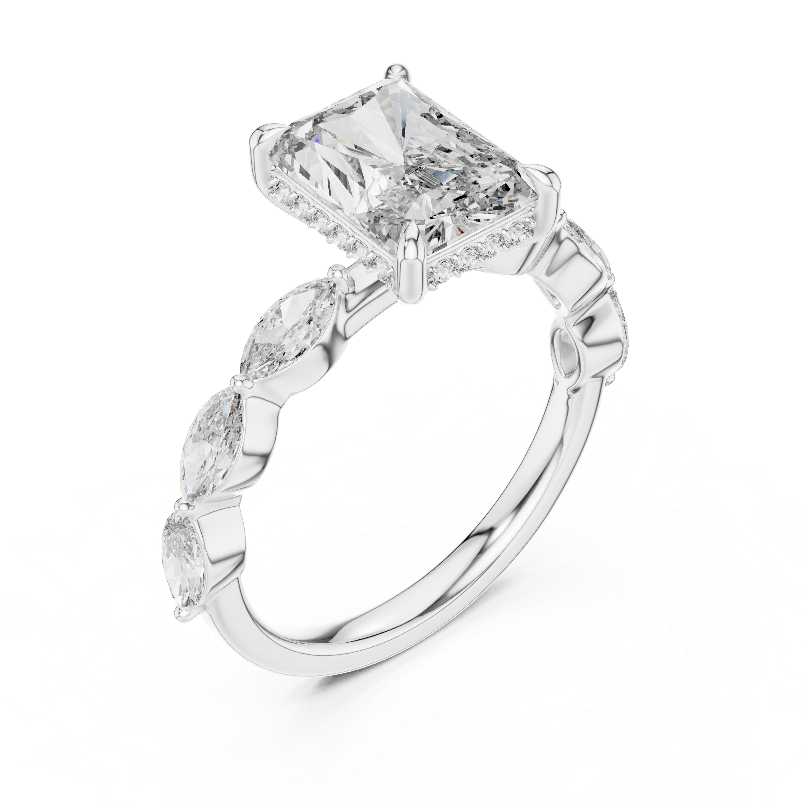 Quiet Moment lab grown diamond ring