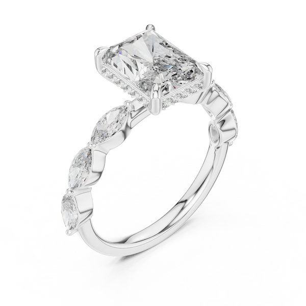 Quiet Moment lab grown diamond ring
