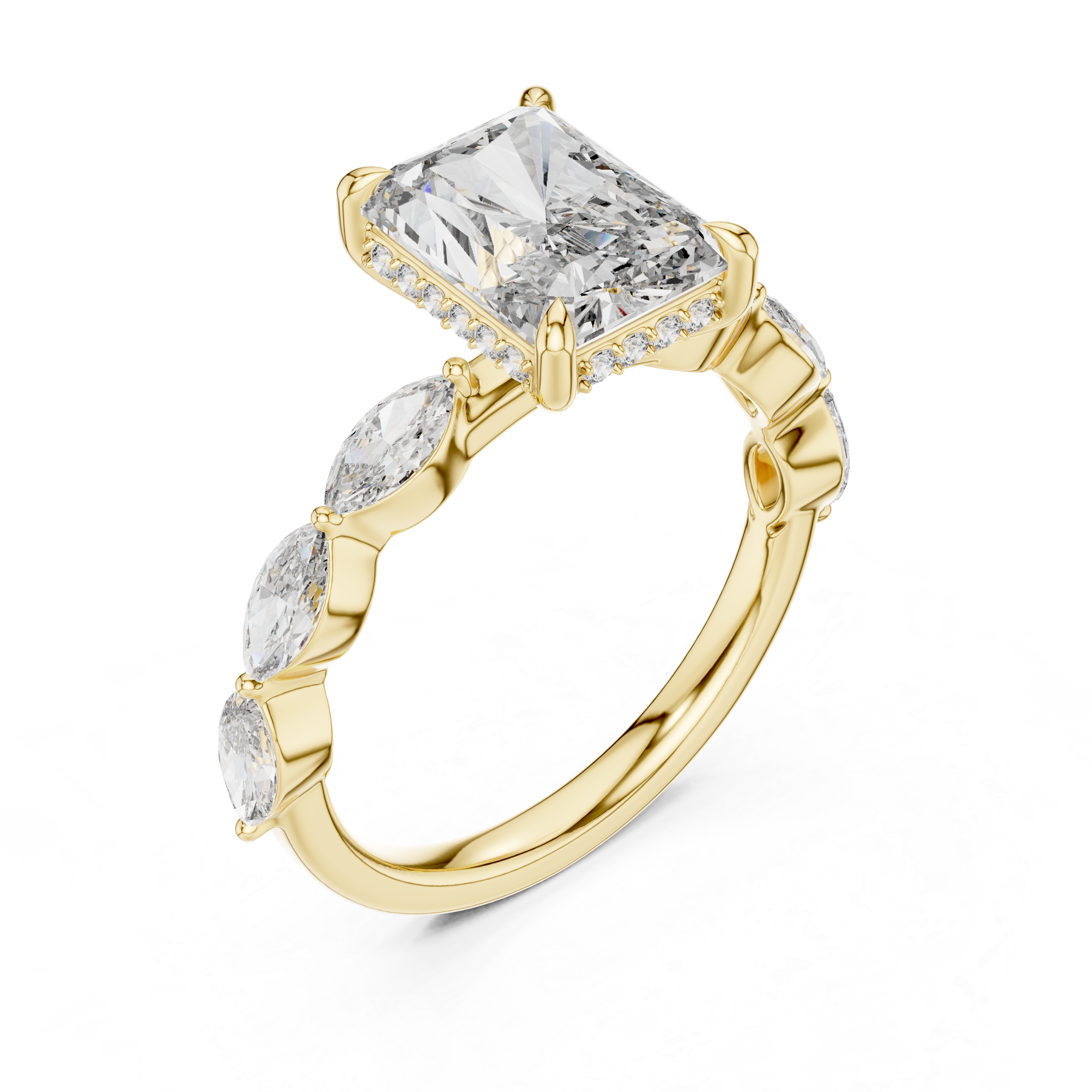 Quiet Moment lab grown diamond ring