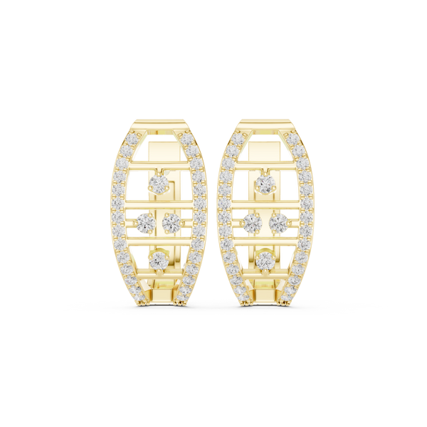 Most Loved lab grown diamond earring design