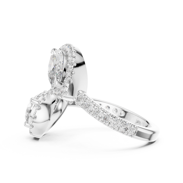 Spring Petal lab grown diamond ring