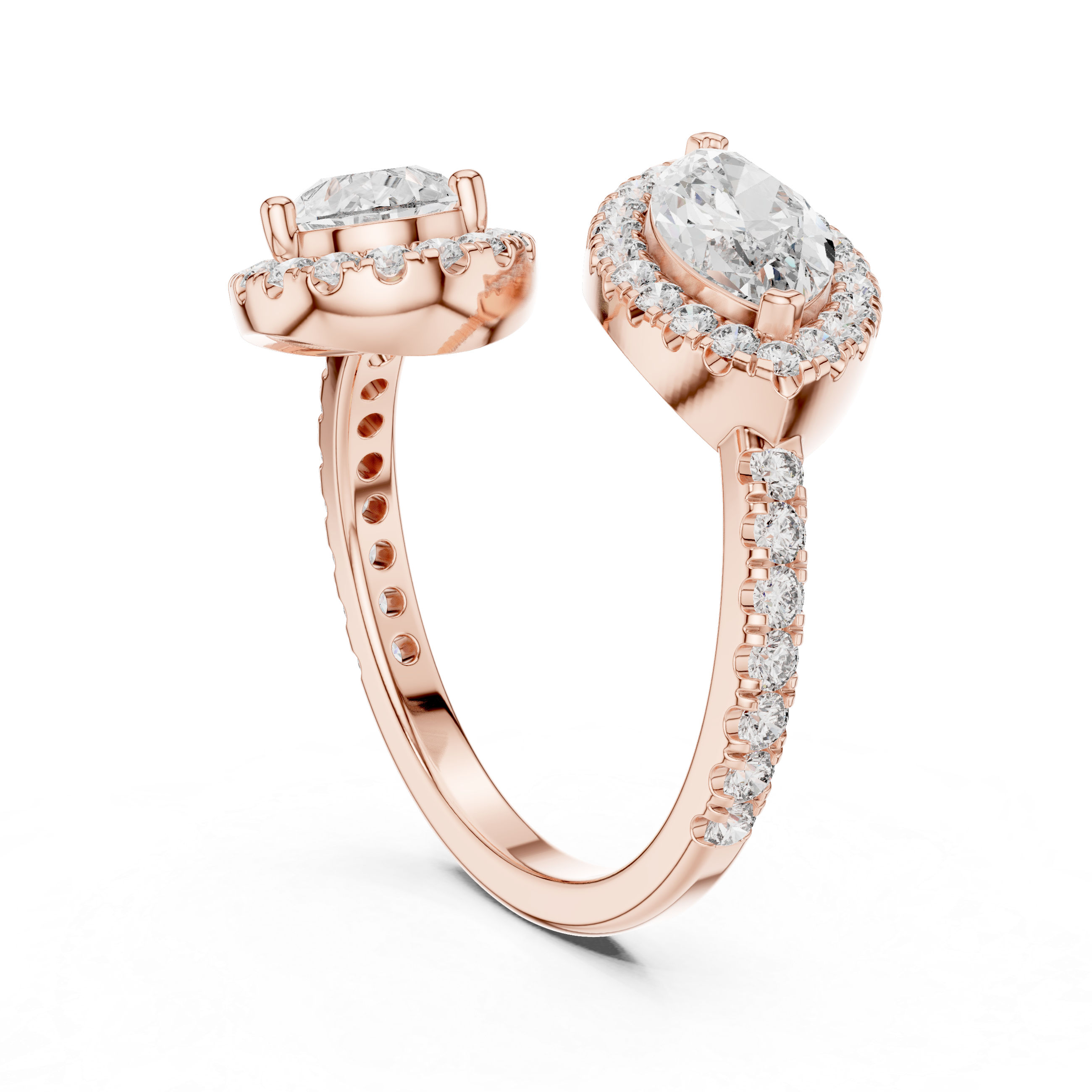 Spring Petal lab grown diamond ring