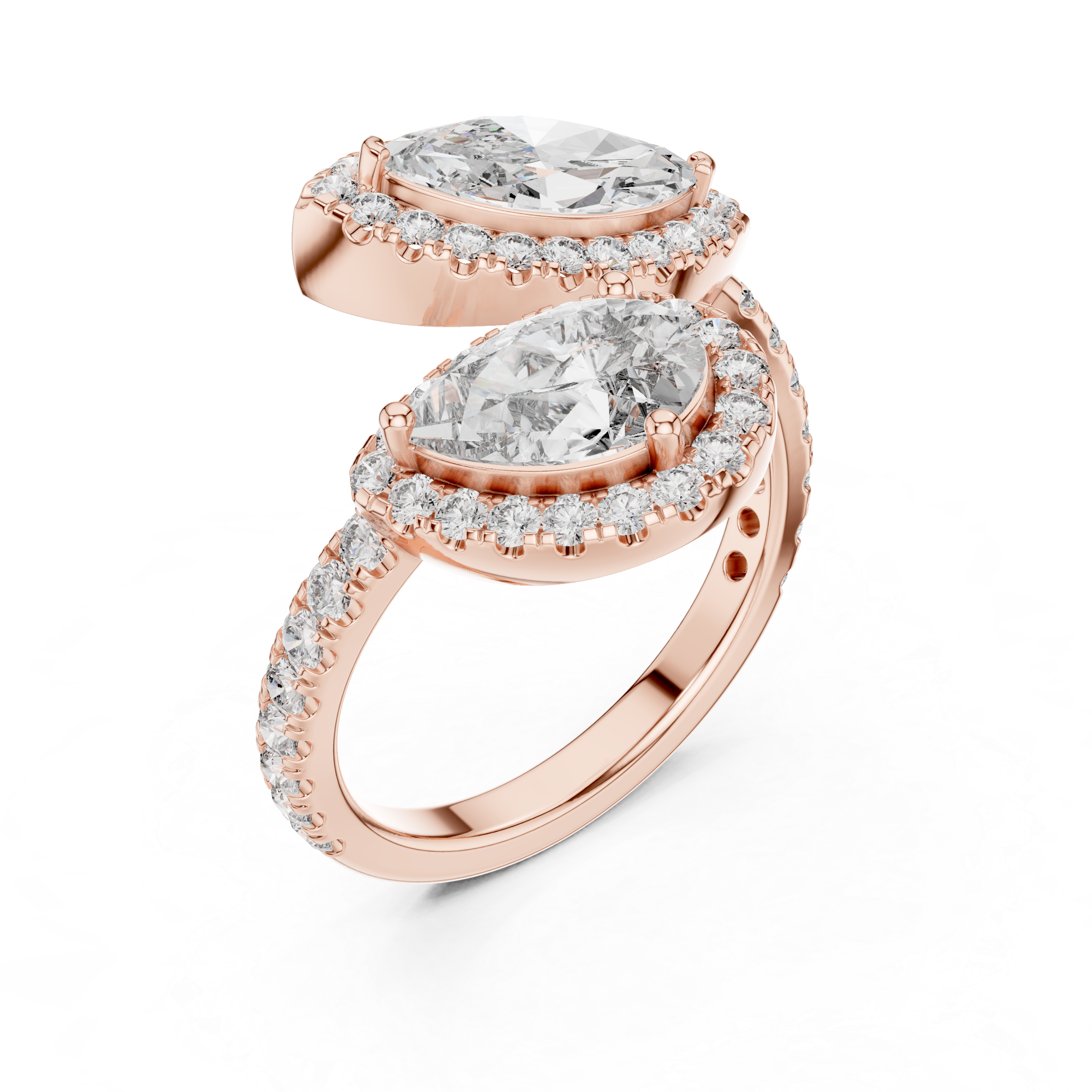 Spring Petal lab grown diamond ring