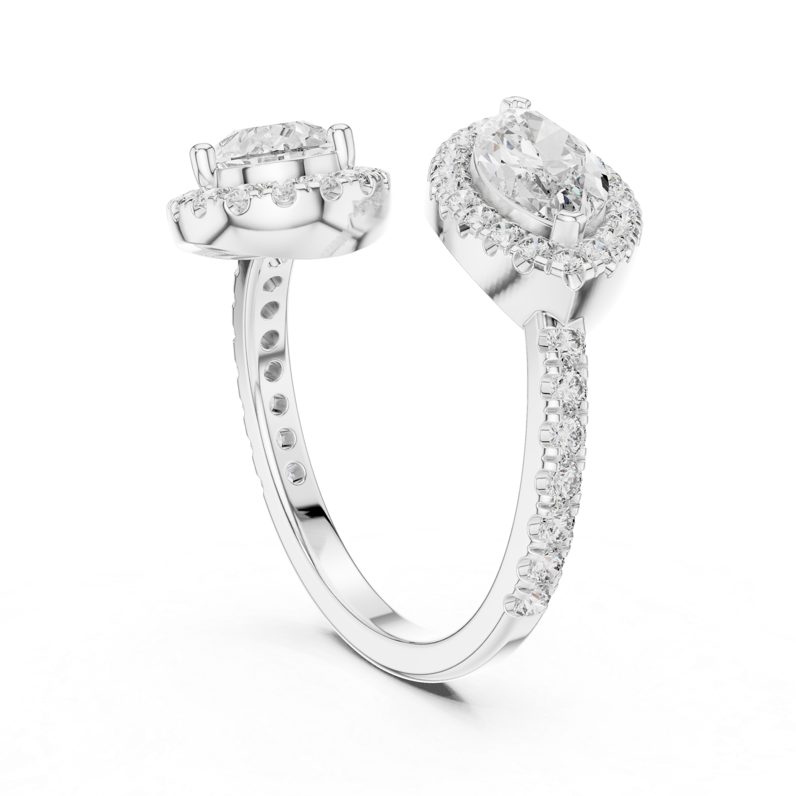 Spring Petal lab grown diamond ring