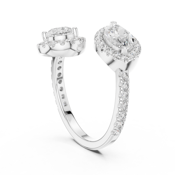 Spring Petal lab grown diamond ring