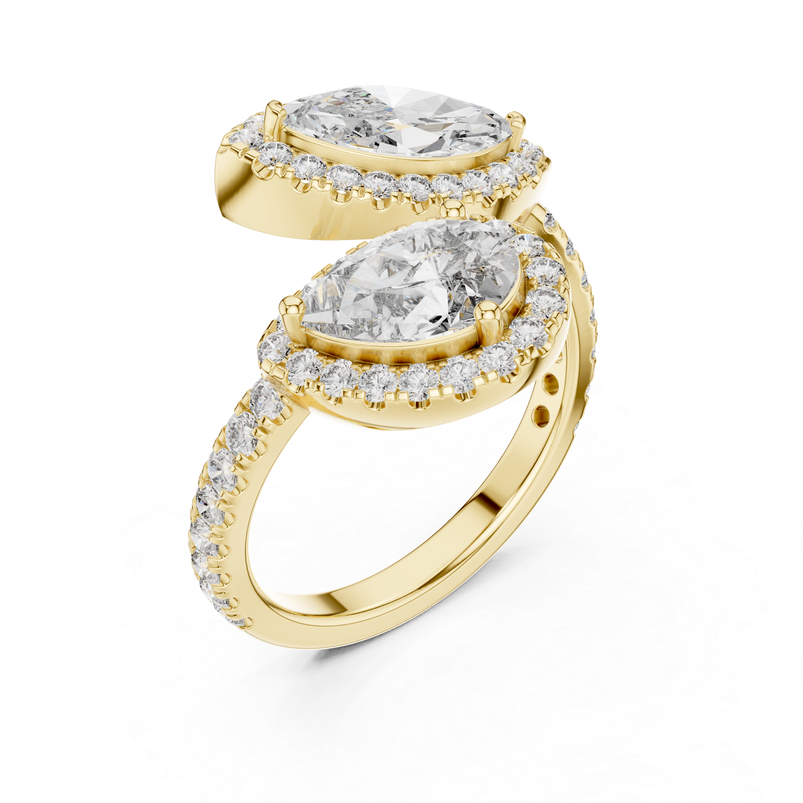 Spring Petal lab grown diamond ring