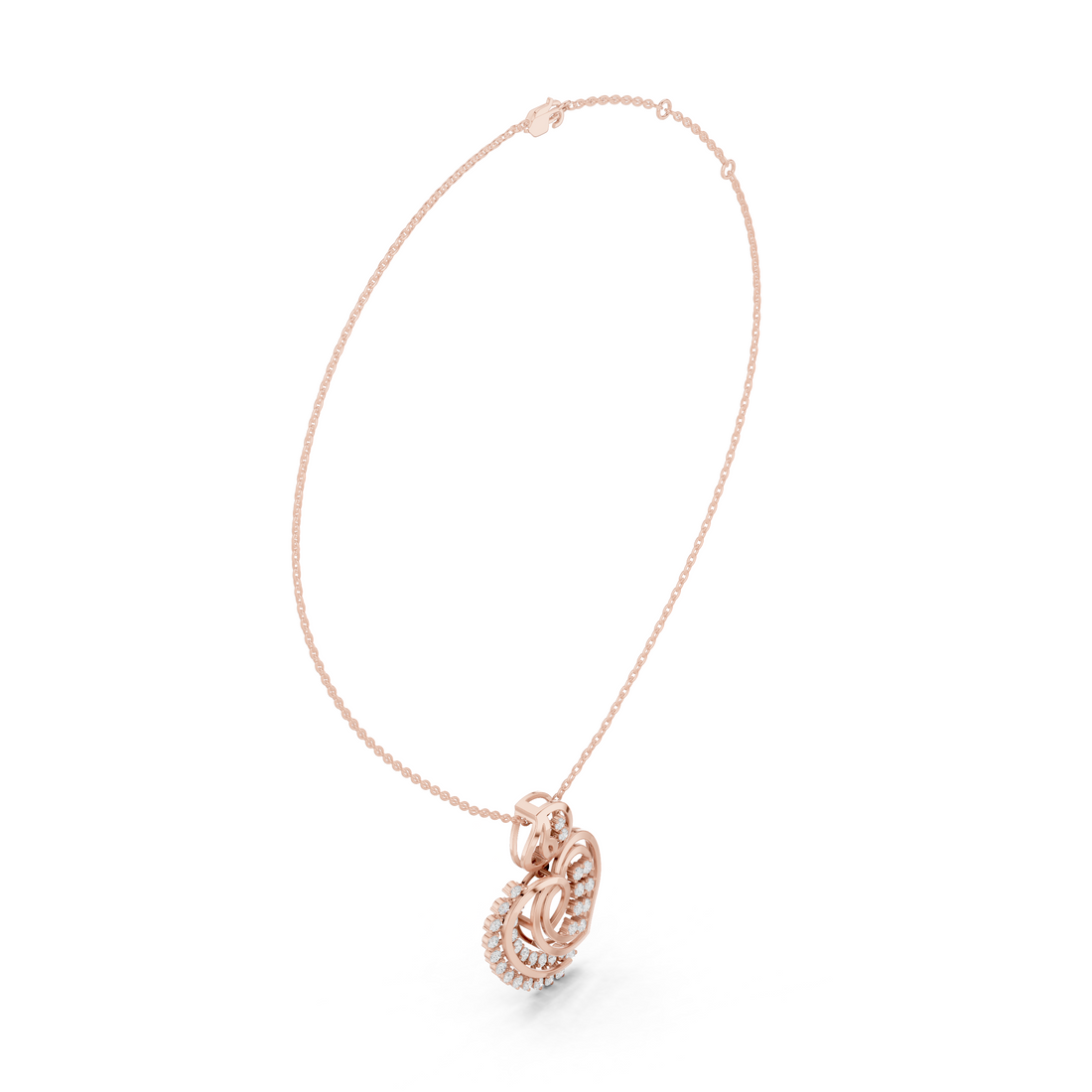Dainty Cluster Lab Grown Diamond Halo Pendant